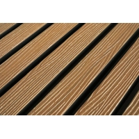 Deska Kompozytowa Lamelowa TEAK/CZARNY, 219x2900 mm, faktura falista, półkoekstruzja (0,63 m²)