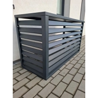 Osłona klimatyzatora zewnętrznego, antracyt, 120x150x80 cm