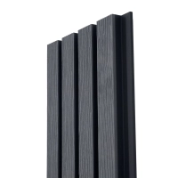 Deska Kompozytowa Lamelowa SZARY/CZARNY, 219x2900 mm, faktura falista, half co-extrusion (0,63 m²)