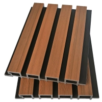 Deska Kompozytowa Lamelowa TEAK/CZARNY, SZCZOTKOWANA struktura, 219x2900 mm, dwukolorowy (0,63 m²)