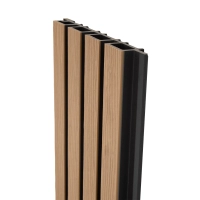 Deska Kompozytowa Lamelowa KLON/CZARNY, 219x2900 mm, faktura falista, half co-extrusion (0,63 m²)