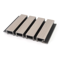 Deska Kompozytowa Lamelowa SZARY/CZARNY, 219x2900 mm, faktura falista, half co-extrusion (0,63 m²)