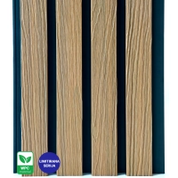Panel elewacyjny WPC TEAK/CZARNY, faktura drewna 2K26, 219x2900 mm, dwukolorowy (0,63 m²)