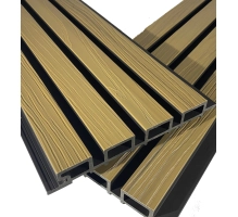 Panel elewacyjny WPC, 219x2900 mm, dwa kolory, JASNY DĄB & CZARNY (0,63 m²)