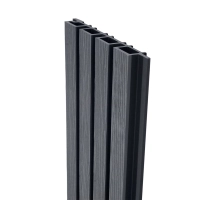 Deska Kompozytowa Lamelowa SZARY/CZARNY, 219x2900 mm, faktura falista, half co-extrusion (0,63 m²)