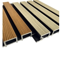 Deska Kompozytowa Lamelowa TEAK/CZARNY, 219x2900 mm, faktura falista, półkoekstruzja (0,63 m²)