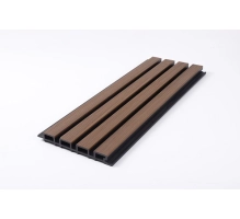 Deska Kompozytowa Lamelowa DARK TEAK/CZARNY, 219x2900 mm, faktura falista, half co-extrusion (0,63 m²)