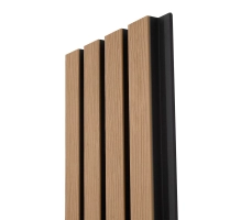 Deska Kompozytowa Lamelowa KLON/CZARNY, 219x2900 mm, faktura falista, half co-extrusion (0,63 m²)