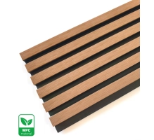 Panel elewacyjny WPC TWIX SLIM, JASNY DĄB z czarnymi fugami, 6 wąskich listew (0,64 m²)