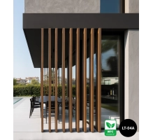 WPC fasadni lamel LT-04A, 3D žitni les, AURORA, 100x50x2900 mm
