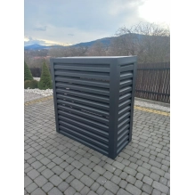 Osłona klimatyzatora zewnętrznego, antracyt, 120x150x80 cm