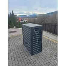 Osłona klimatyzatora zewnętrznego, antracyt, 120x150x80 cm