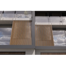 WPC fasadni lamel LT-04A, 3D žitni les, AURORA, 100x50x2900 mm