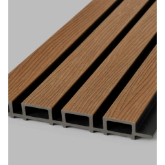 Deska Kompozytowa Lamelowa DARK TEAK/CZARNY, 219x2900 mm, faktura falista, half co-extrusion (0,63 m²)