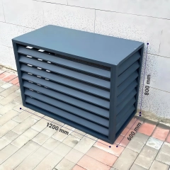 Osłona klimatyzatora zewnętrznego, antracyt, 120x150x80 cm