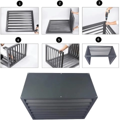 Osłona klimatyzatora zewnętrznego, antracyt, 120x150x80 cm