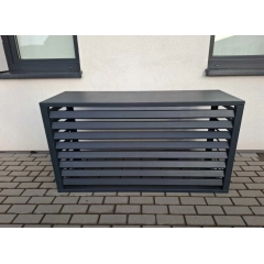 Osłona klimatyzatora zewnętrznego, antracyt, 120x150x80 cm