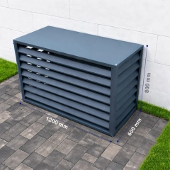 Osłona klimatyzatora zewnętrznego, antracyt, 120x150x80 cm