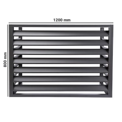 Osłona klimatyzatora zewnętrznego, antracyt, 120x150x80 cm