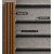 Panel elewacyjny WPC, 223x26x2900 mm, JASNY DĄB z czarnymi fugami, 6 kratek (0,64 m²)