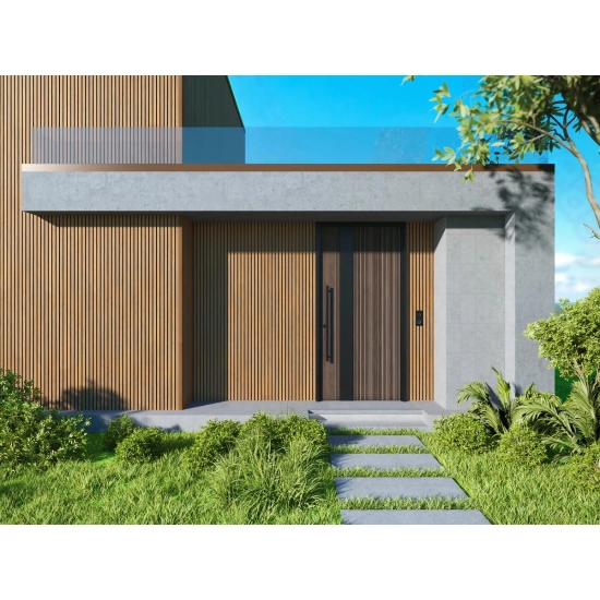 Deska Kompozytowa Lamelowa, 219x2900mm, dwa kolory, JASNY DĄB & CZARNY (0,63 m²)