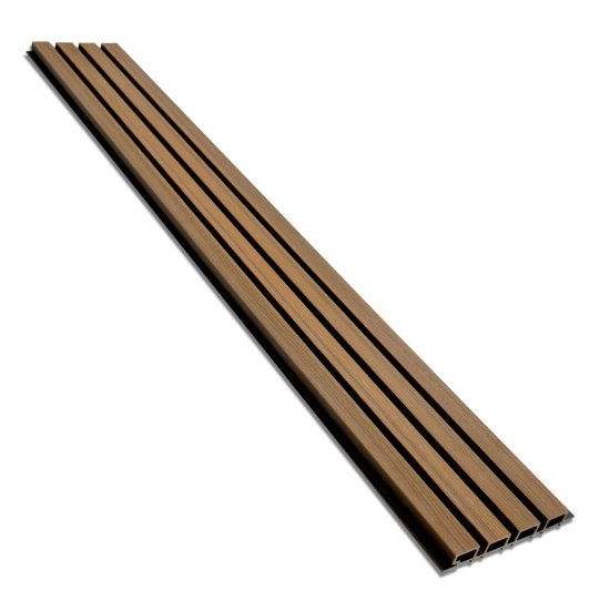 Deska Kompozytowa Lamelowa TEAK/CZARNY, 219x2900 mm, faktura falista, półkoekstruzja (0,63 m²)