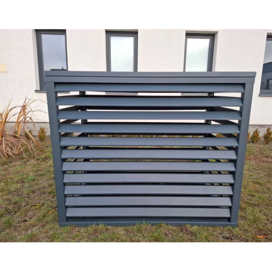 Osłona klimatyzatora zewnętrznego, antracyt, 120x150x80 cm