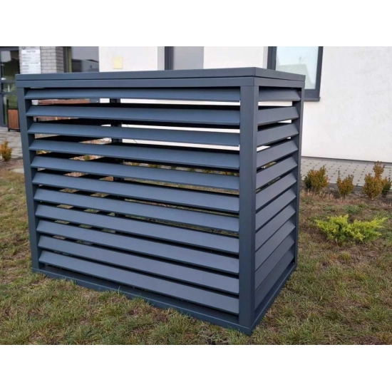 Osłona klimatyzatora zewnętrznego, antracyt, 120x150x80 cm