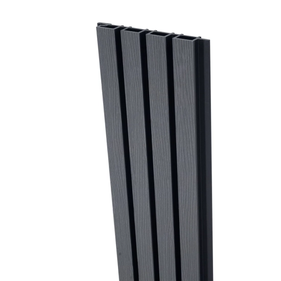 Deska Kompozytowa Lamelowa SZARY/CZARNY, 219x2900 mm, faktura falista, half co-extrusion (0,63 m²)