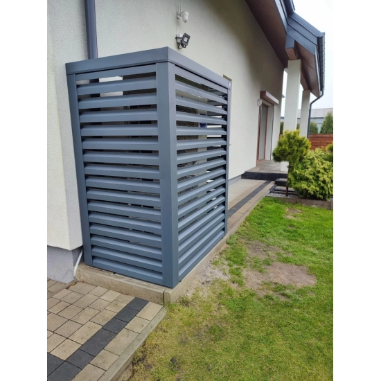 Osłona klimatyzatora zewnętrznego, antracyt, 120x150x80 cm