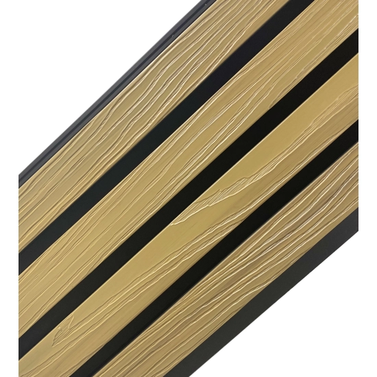 Deska Kompozytowa Lamelowa, 219x2900mm, dwa kolory, JASNY DĄB & CZARNY (0,63 m²)