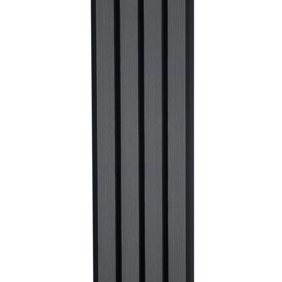 Deska Kompozytowa Lamelowa SZARY/CZARNY, 219x2900 mm, faktura falista, half co-extrusion (0,63 m²)