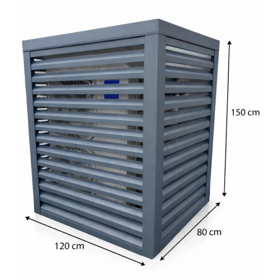 Osłona klimatyzatora zewnętrznego, antracyt, 120x150x80 cm