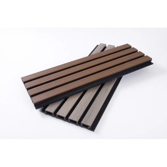 Deska Kompozytowa Lamelowa DARK TEAK/CZARNY, 219x2900 mm, faktura falista, half co-extrusion (0,63 m²)