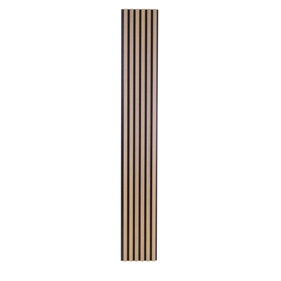 Panel elewacyjny WPC, 223x26x2900 mm, JASNY DĄB z czarnymi fugami, 6 kratek (0,64 m²)