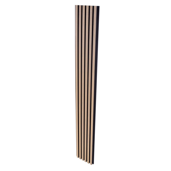 Panel elewacyjny WPC, 223x26x2900 mm, JASNY DĄB z czarnymi fugami, 6 kratek (0,64 m²)
