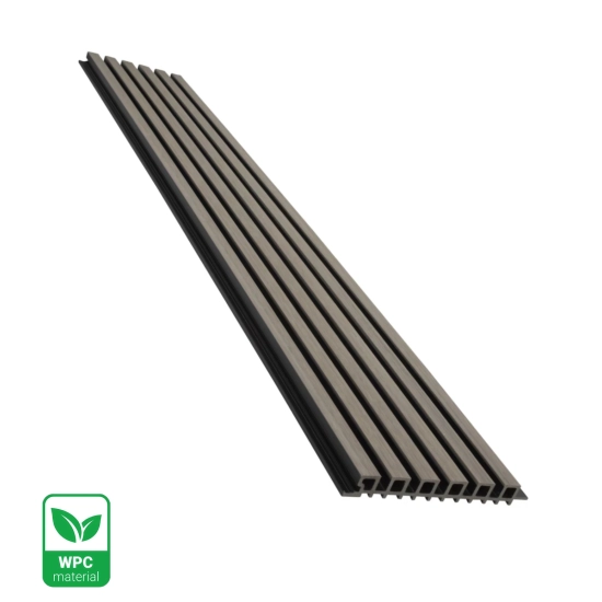 WPC fasadni panel, 223x26x2900 mm, SIVO s črnimi fugami, 6 rešetk (0,64 m²)